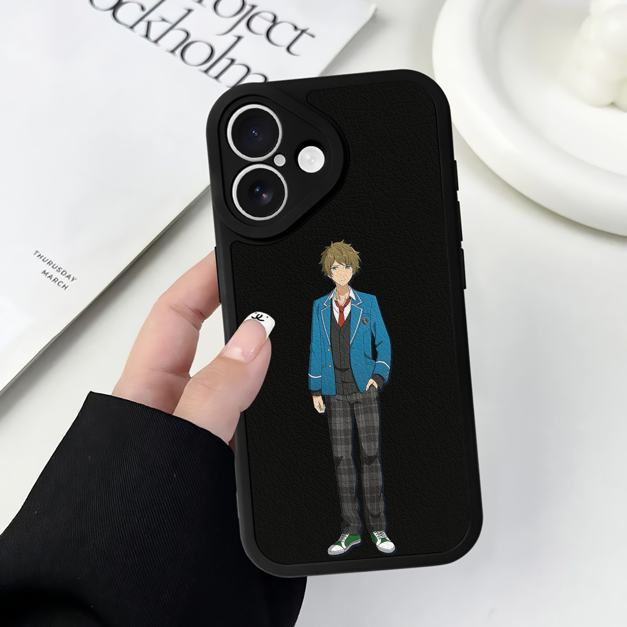 （画像用） あんさんぶるスターズ! Ensemble Stars 【iPhone 16シリーズ対応】シリコンスマホケース（レザー調） 材質：シリコン